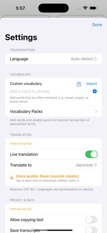 Auvi: Transcribe & Summarise Screenshot 10 of 10