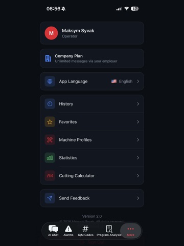 CNC Assistant AI iPad screenshot