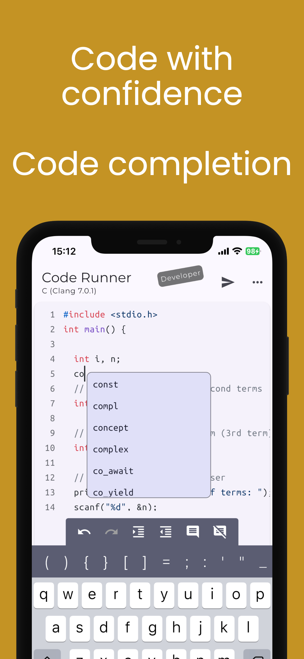 Code Runner App Compiler & IDE