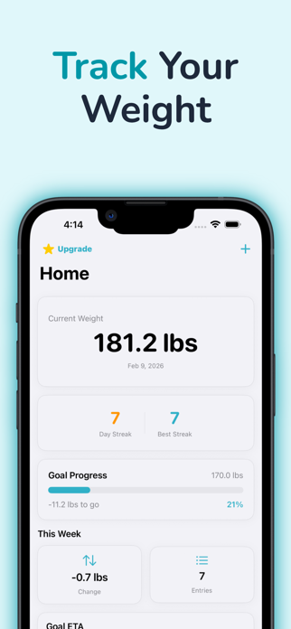 Weight Tracker - Daily Log Screenshot 1 of 5