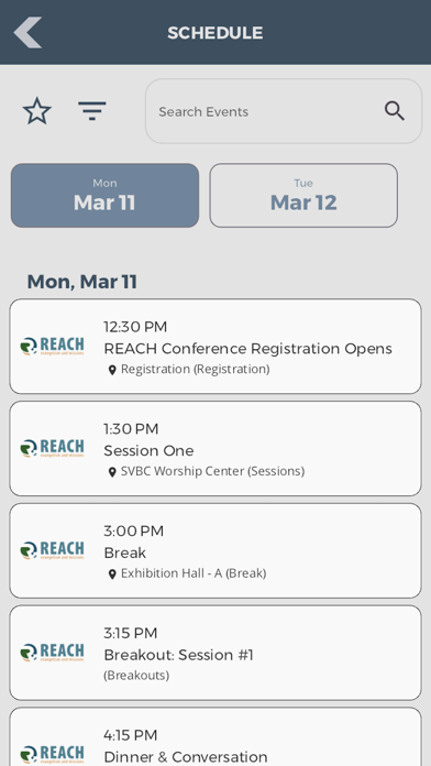 REACH Evangelism Missions Conf Screenshot