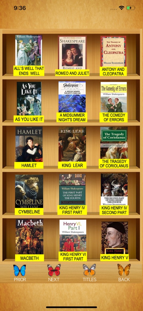 Shakespeare - Complete Search - Books App | MWM