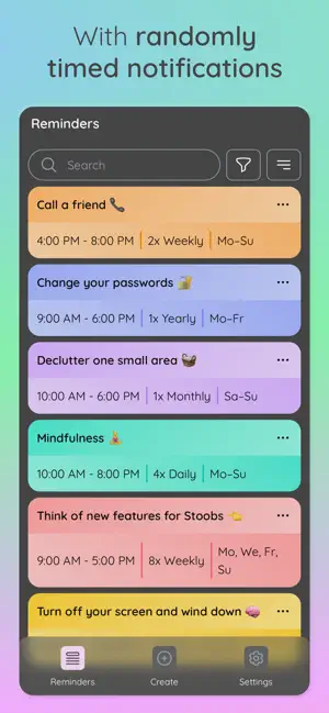 Stoobs: Random Reminders screenshot 2