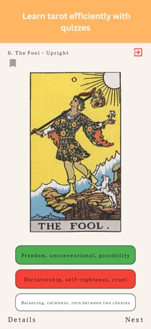 Tarot Study - Learn & Quiz Screenshot 1 of 4