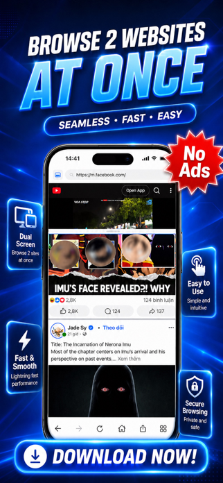 Split Screen: Dual Browser Screenshot 1 of 5
