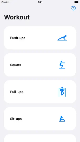 Captura de pantalla de Calistenia en iPhone 1