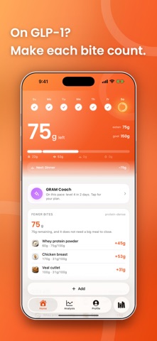 Protein Calculator: GRAM Screenshot 3 of 5