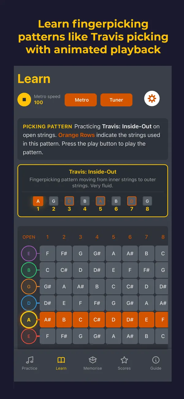 Screenshot #2 pour Fretboard IQ