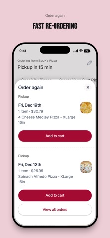 Buck's Pizza iPhone screenshot