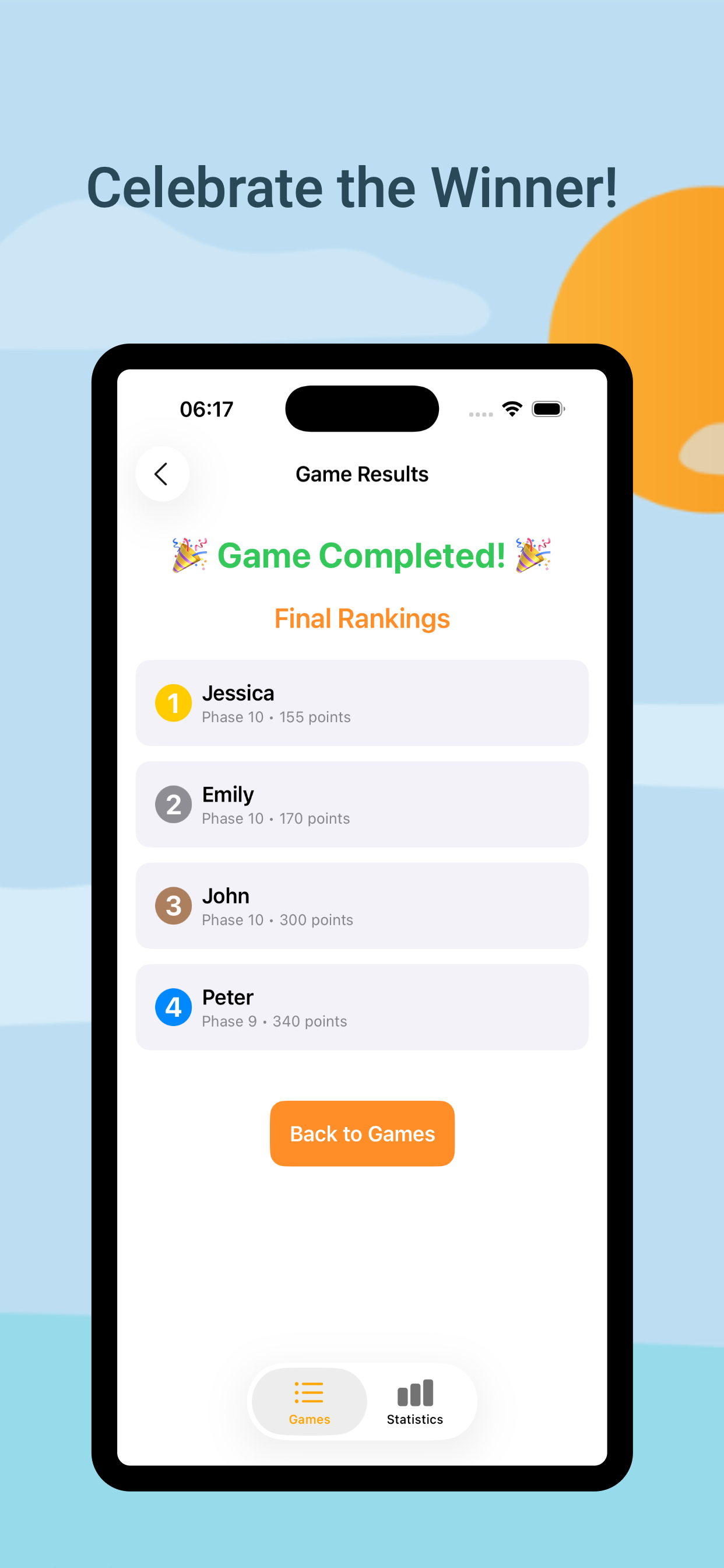 Phase 10 Scorer screenshot 4