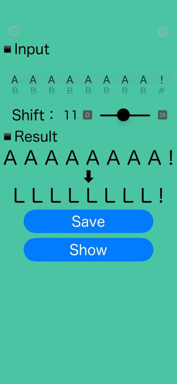 Caesar-Cipher (iOS) Por: Hideaki Uchikoshi