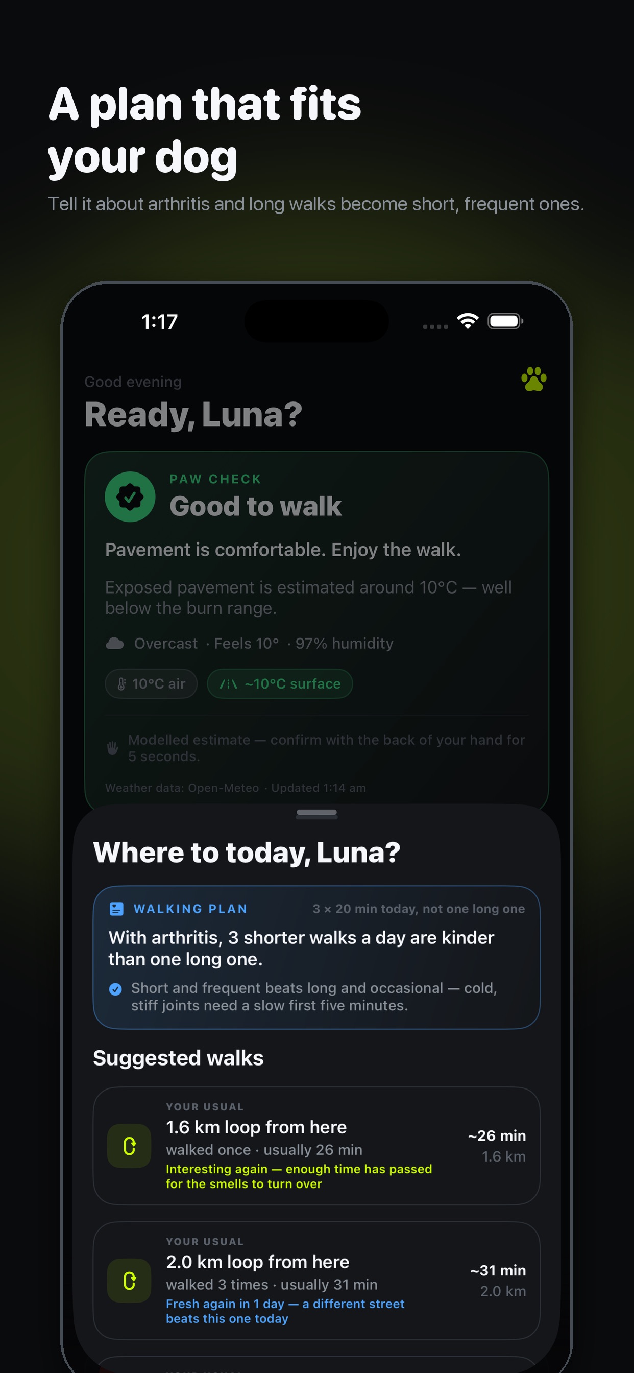 Screenshot 1 of PetSignal Dog Walk Safety