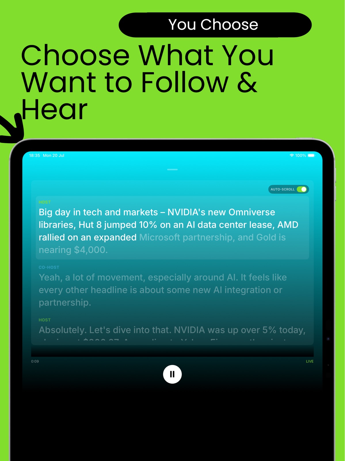 Podio: News Podcast Radio ipad screenshot 3