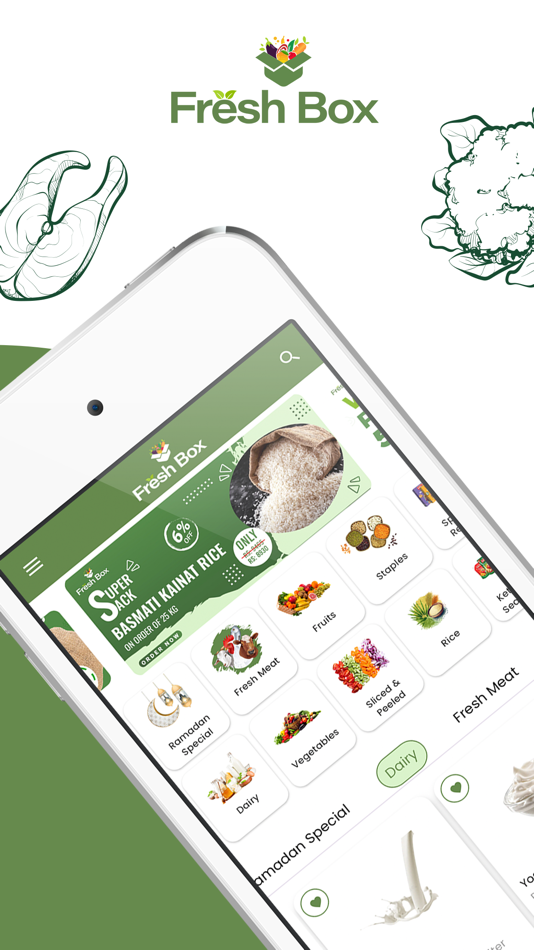 #1. Fresh Box App (iOS) Podle: Faisal Shehzad