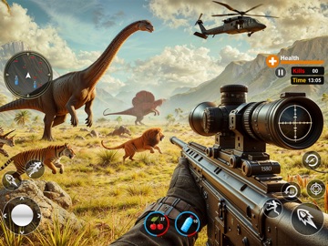 Dinosaur Shooting: Animal Hunt iPad screenshot