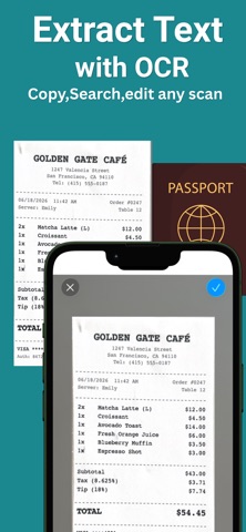 Mobile document scanner screenshot