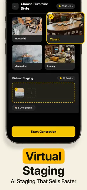 Listing Showcase: AI Staging iPhone screenshot 6