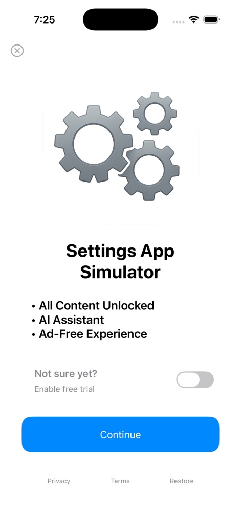 Settings App: Simulator - Utilities App | MWM