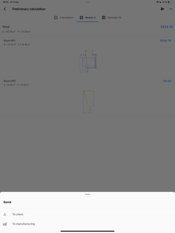Ceilings: Measures & Estimates iPad screenshot