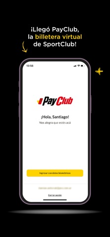 PayClub by SportClub iPhone screenshot 1