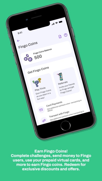 Fingo Africa - Digital Banking Screenshot