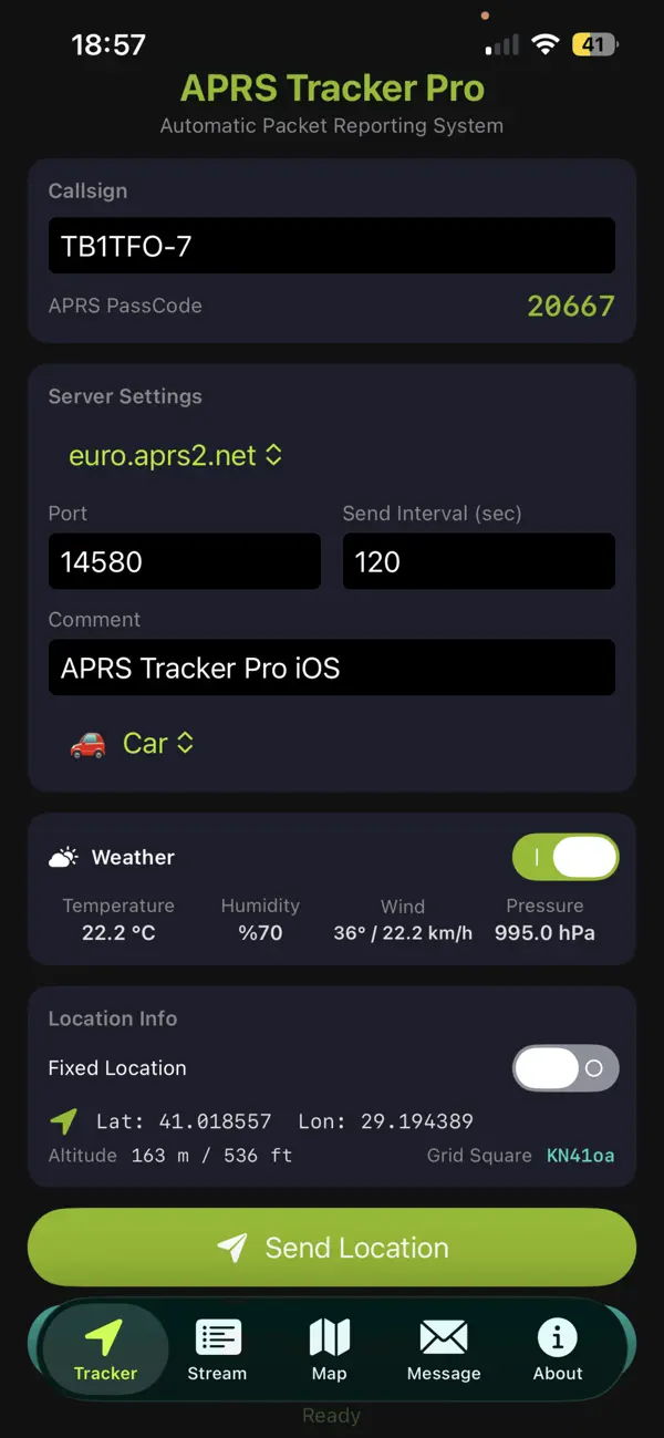 Screenshot #1 pour APRS Trackers Pro