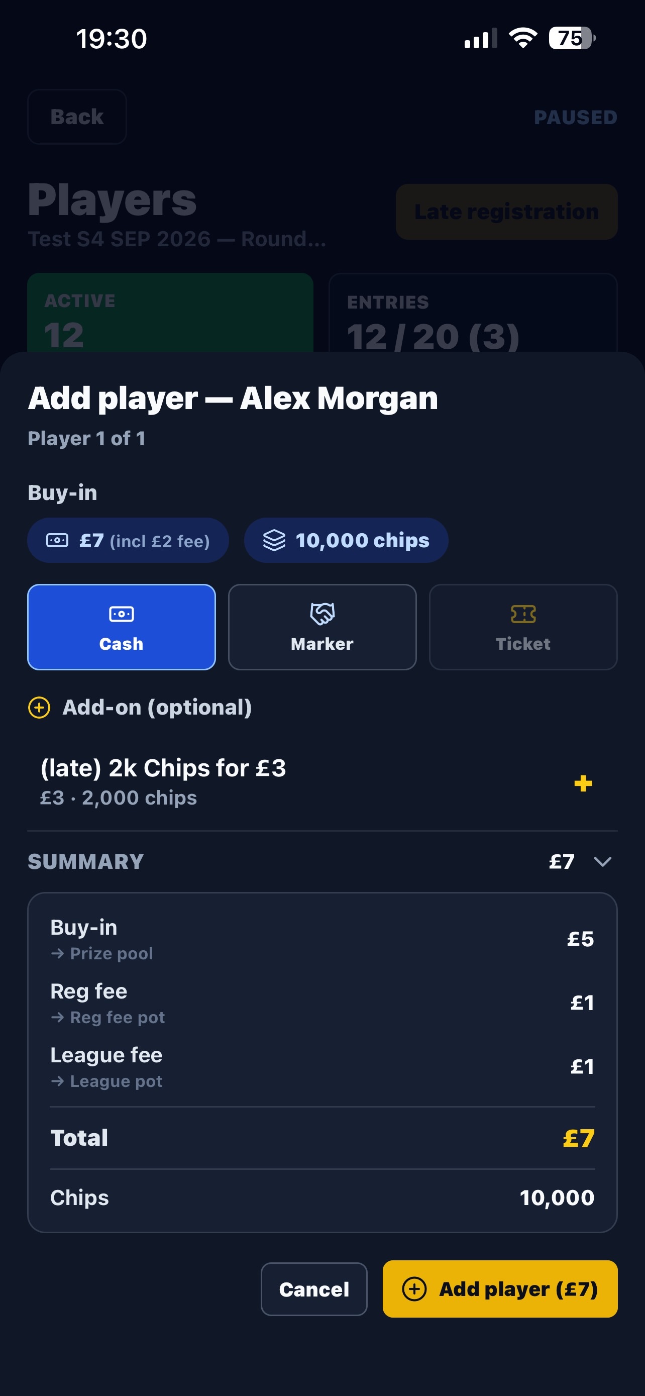 Screenshot 5 of Poker Manager TD