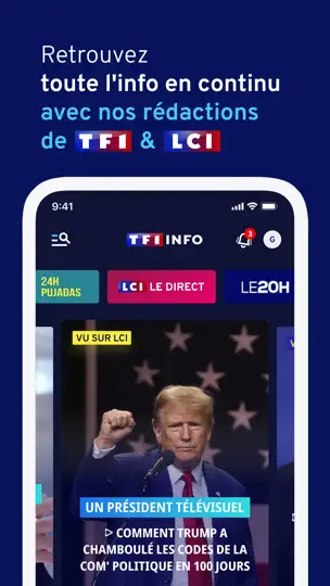 Capture d'écran de TF1 INFO - LCI : Actualités sur iPhone 2