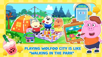 Wolfoo's Town: Dream City Game Screenshot