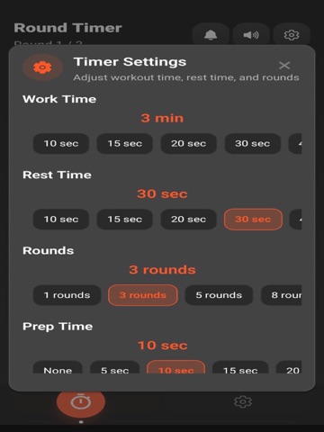 Round Timer - Boxing & HIIT iPad screenshot