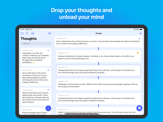 Screenshot #4 pour Thinkdrop: Drop your thoughts