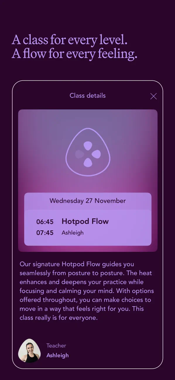 Screenshot #3 pour Hotpod Yoga