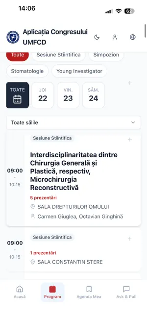 Congres UMF screenshot 2