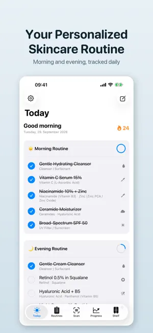 Skinory: Skincare Tracker screenshot 1