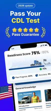 CDL Prep Practice Test - 2026: Screenshot 1 von 6