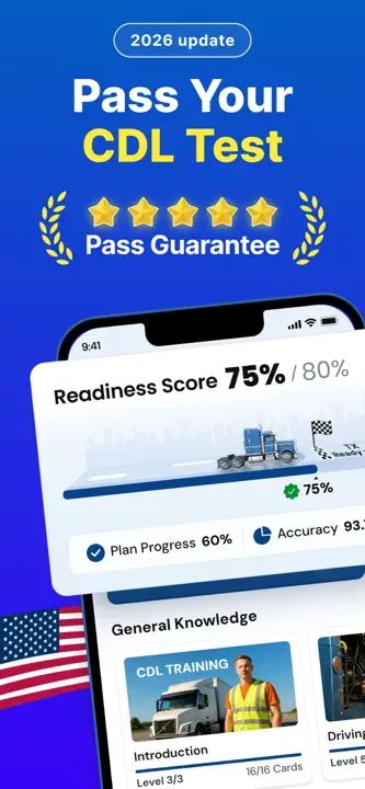 CDL Prep Practice Test - 2026: Screenshot 1 von 6