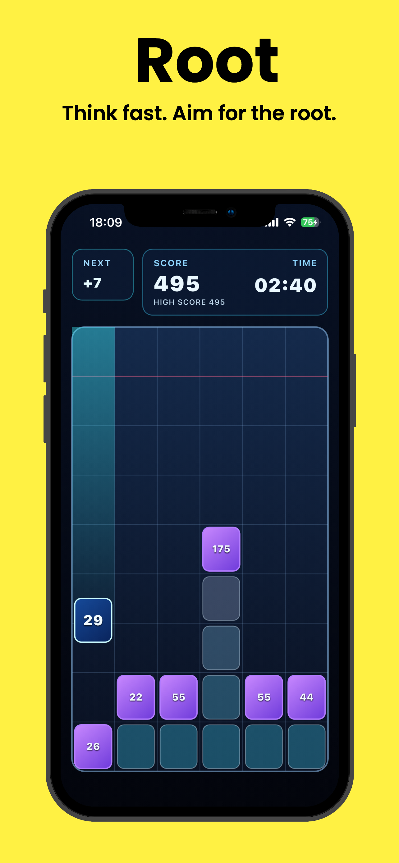 SquareDown | Math Puzzle screenshot 2