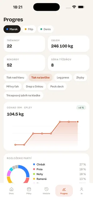 Zápisník tréningov screenshot 4