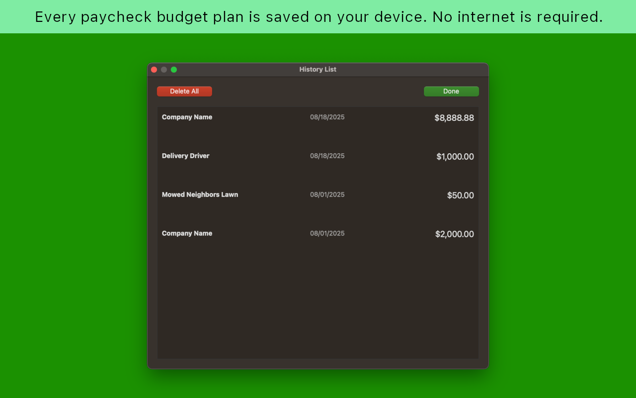 Paycheck Budget Plan screenshot 14