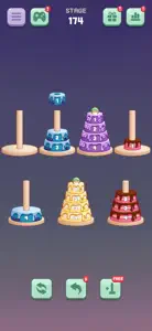 Tower of Hanoi Sort screenshot #6 for iPhone