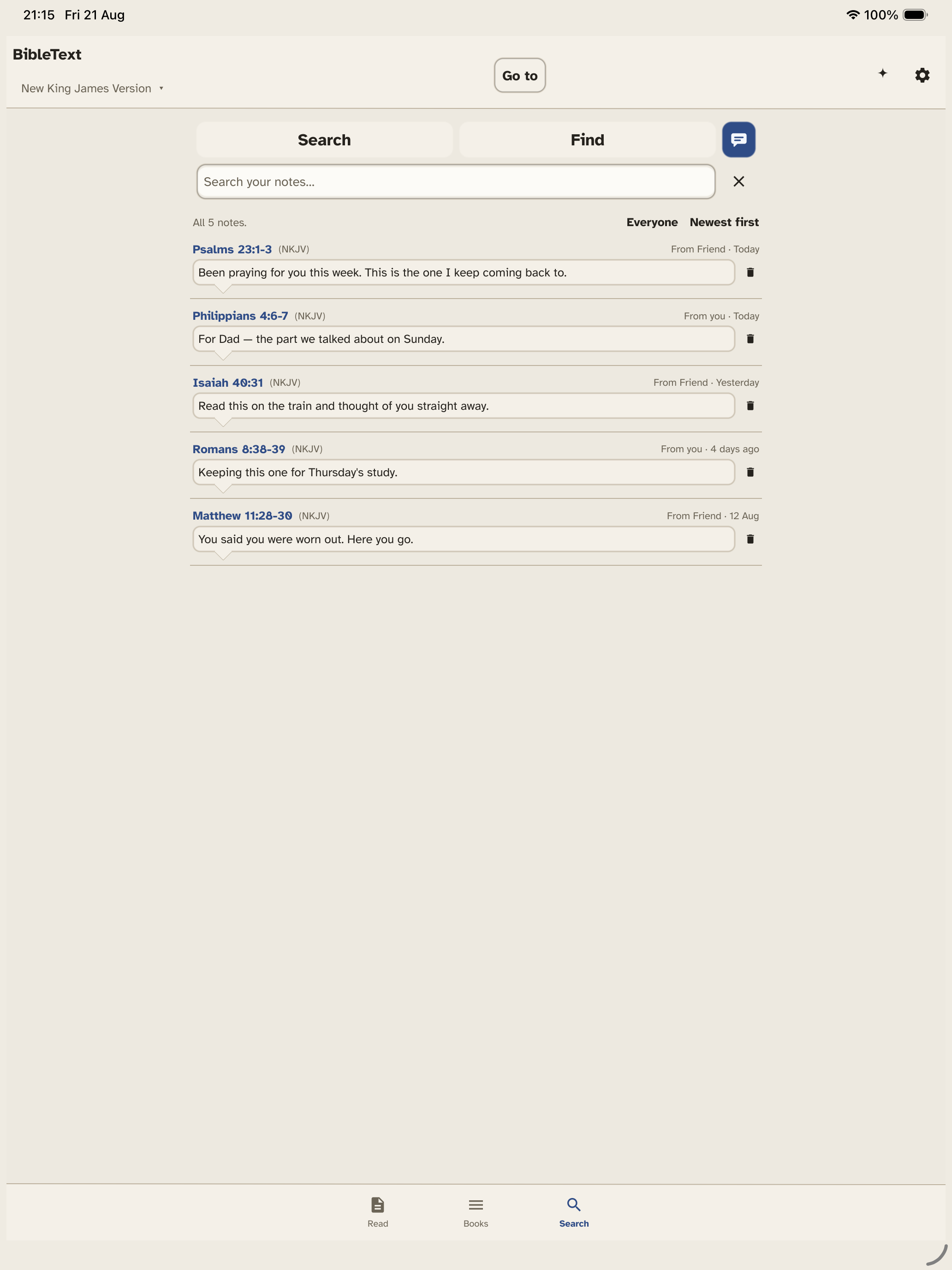 BibleText screenshot 13