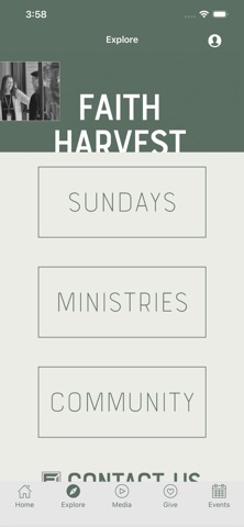 Faith Harvest NC iPhone screenshot