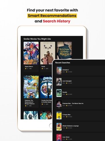 Movies Rating iPad screenshot
