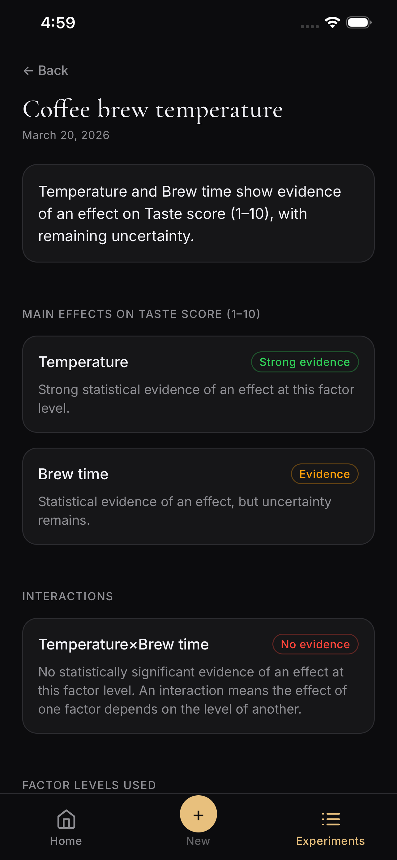 ExperimentA