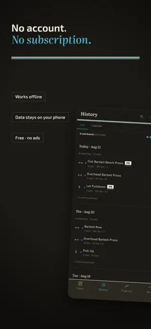 Badger: Gym Workout Tracker screenshot 2
