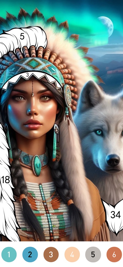 Fantasy Color By Number Game - Games App | MWM