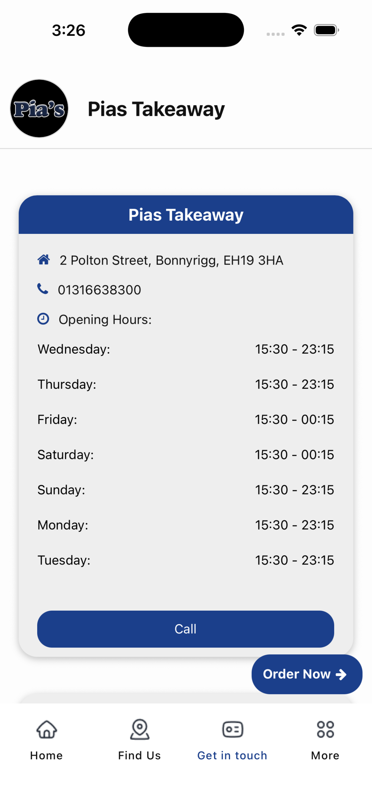Pias Takeaway screenshot 3