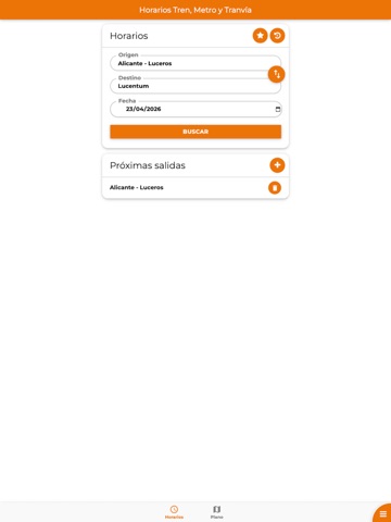 Horarios Tren, Metro y Tranvía iPad screenshot