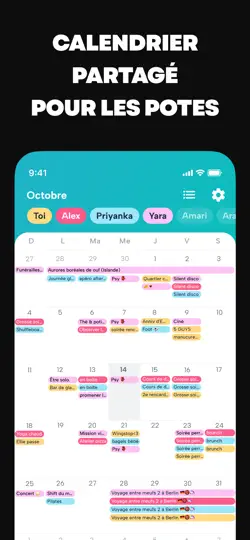 Capture d'écran de Howbout : Calendrier Partagé sur iPhone 1