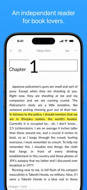 Yomu EBook Reader screenshot 1